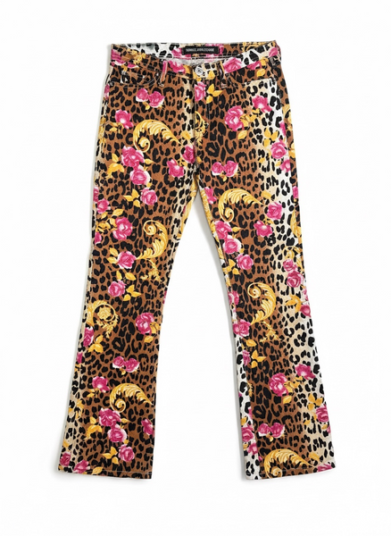 Versace Jeans Couture винтидж леопардов панталон