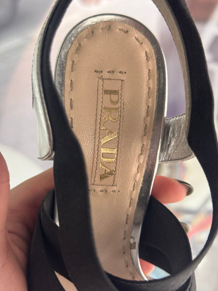 Prada сандали на ток