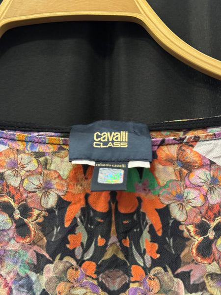Roberto Cavalli Class копринено пончо