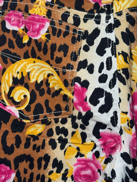 Versace Jeans Couture винтидж леопардов панталон