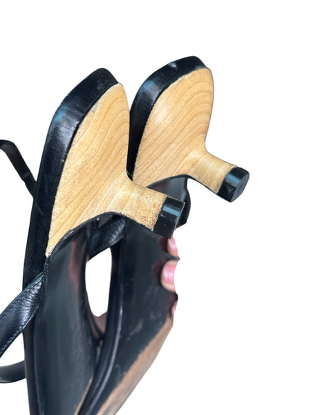 Versace kitten heel sandals