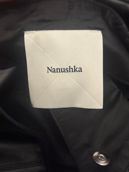Nanushka панталон от еко кожа