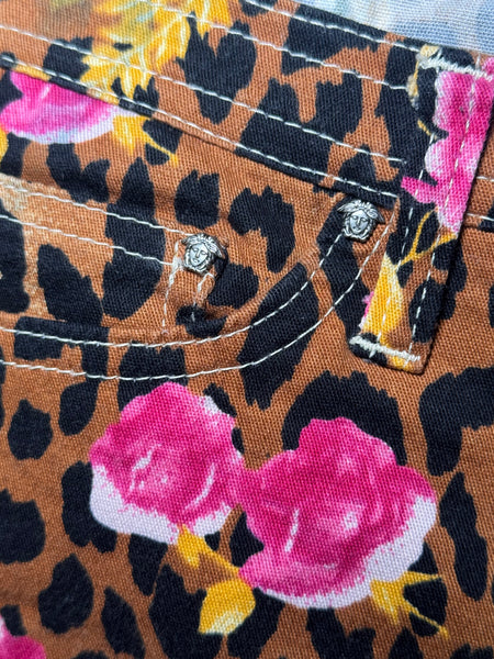 Versace Jeans Couture винтидж леопардов панталон