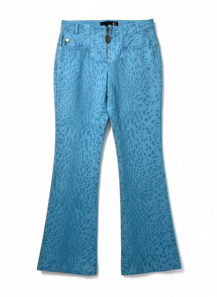 Just Cavalli леопардови сини дънки