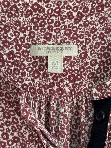 Burberry копринена рокля