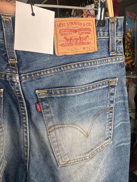 Levi's 516 сини flared дънки