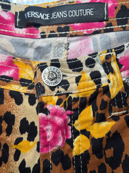 Versace Jeans Couture винтидж леопардов панталон