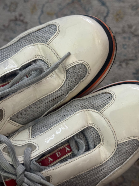 Prada America's Cup обувки на платформа