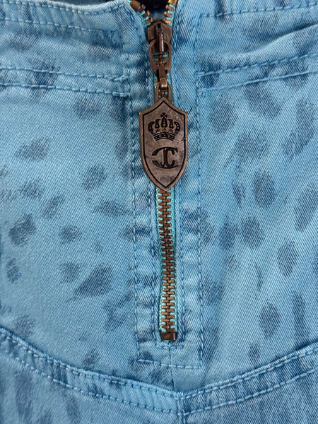 Just Cavalli леопардови сини дънки