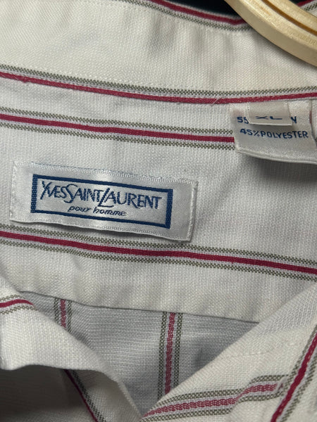 Yves Saint Laurent винтидж мъжка риза с къс ръкав