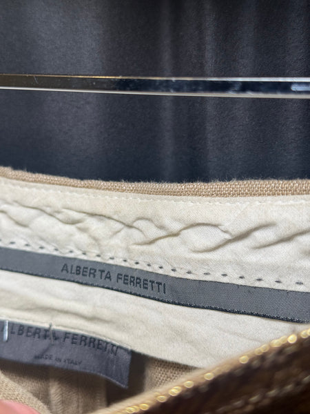 Alberta Ferretti ленен панталон