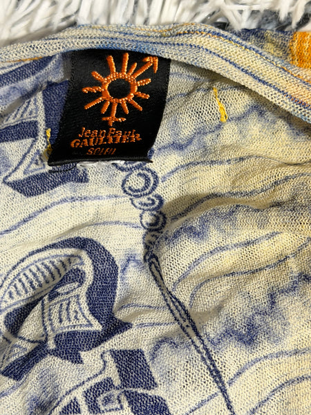 Jean Paul Gaultier SS1994 меш топ със завързване
