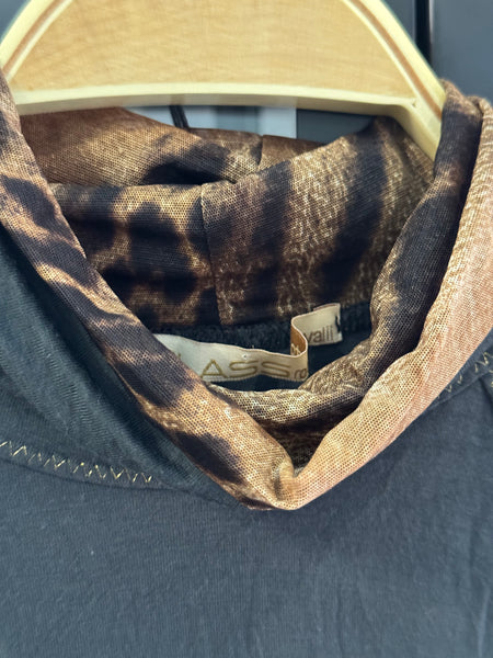 Cavalli блуза с намачкан ефект