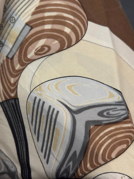 Hermés x Julia Abadie копринен шал