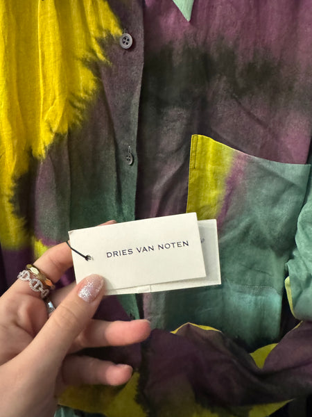 Dries Van Noten памучна рокля