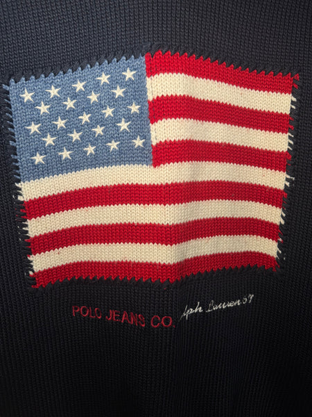 Ralph Lauren вълнен пуловер с американското знаме