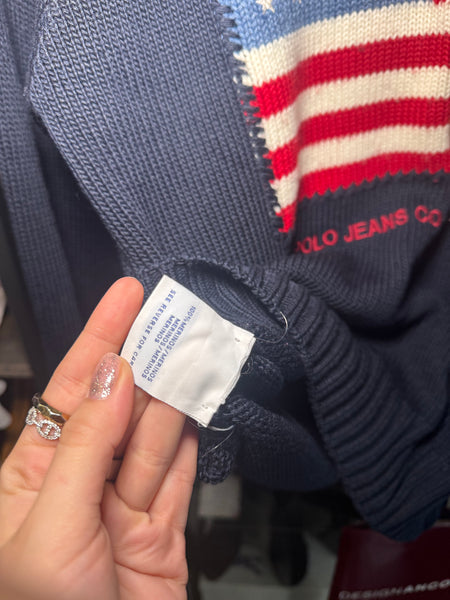 Ralph Lauren вълнен пуловер с американското знаме