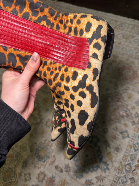 Dior by John Galliano леопардови боти