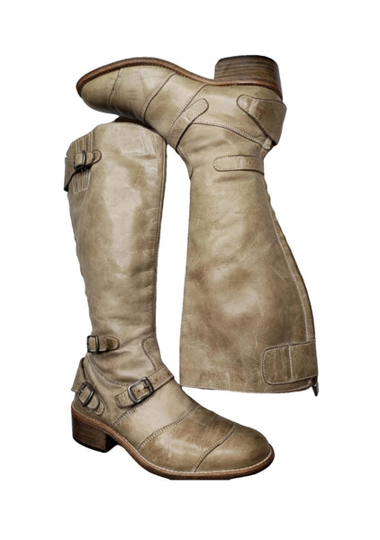 Belstaff ботуши от естествена кожа