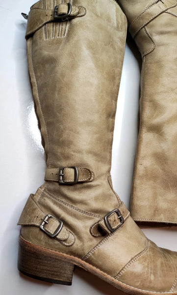 Belstaff ботуши от естествена кожа