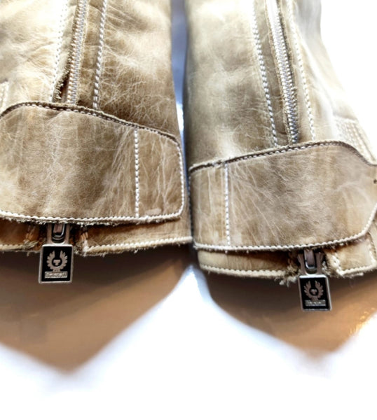 Belstaff ботуши от естествена кожа