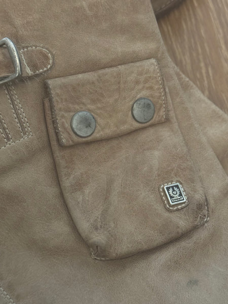 Belstaff ботуши от естествена кожа