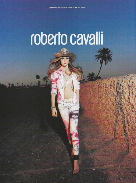 Roberto Cavalli S/S 2001 Elisabeth Taylor копринена блуза
