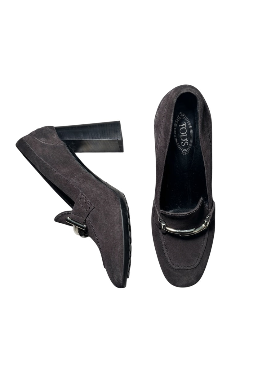 Tod’s велурени обувки на ток