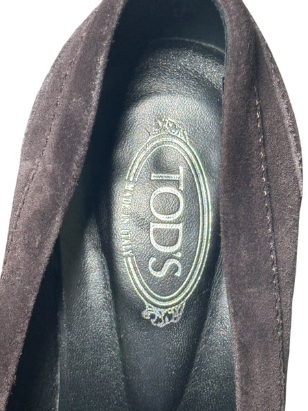 Tod’s велурени обувки на ток