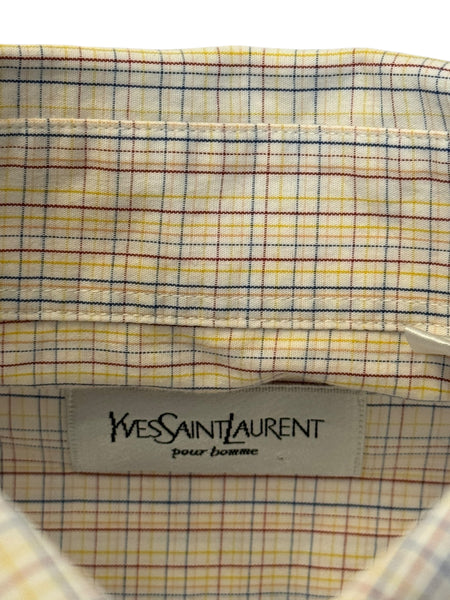 Yves Saint Laurent риза с къс ръкав