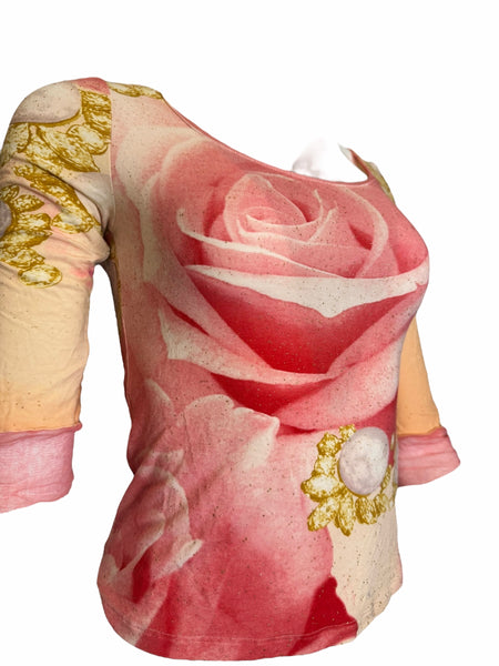 Roberto Cavalli S/S 2001 Elisabeth Taylor копринена блуза
