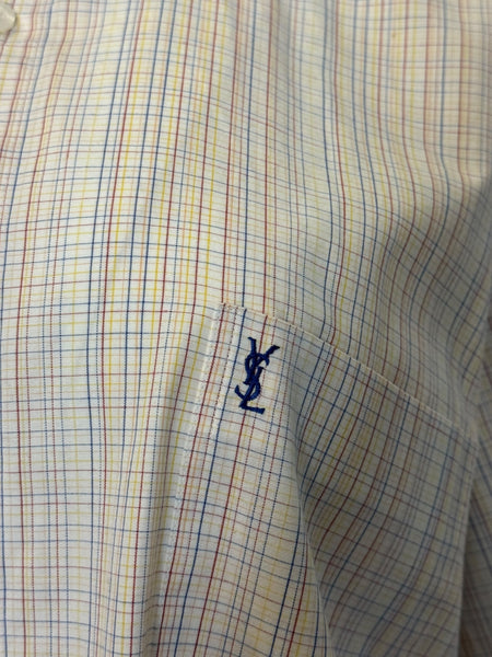 Yves Saint Laurent риза с къс ръкав