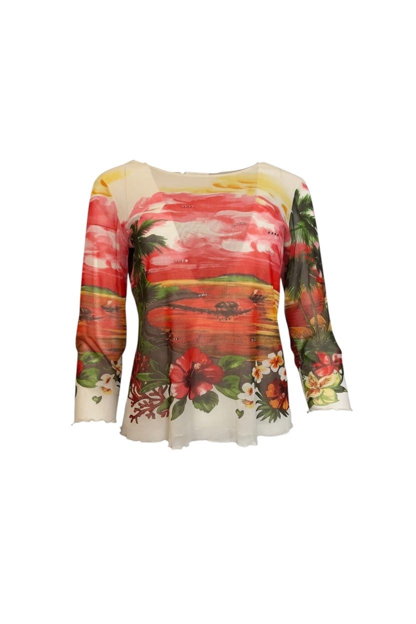 Винтидж меш блуза