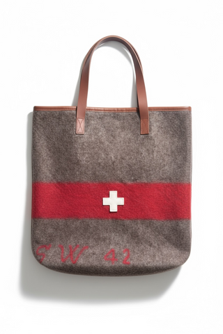 Винтидж швейцарска вълнена чанта